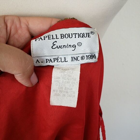 Vintage papell boutique evening beaded jacket - Picture 3 of 8